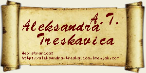 Aleksandra Treskavica vizit kartica